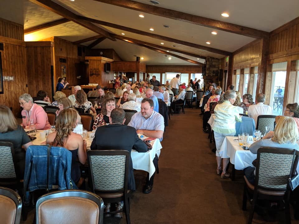 Conservative breakfast event with Wyoming voters supporting Brent Bien