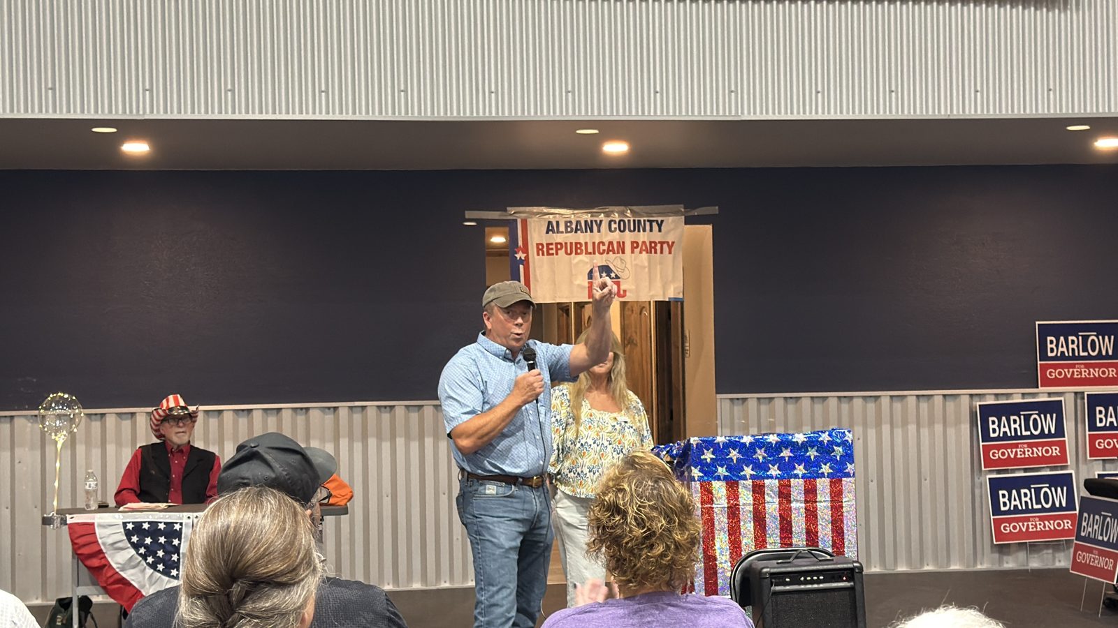 Brent Bien putting Wyoming first at a campaign gathering